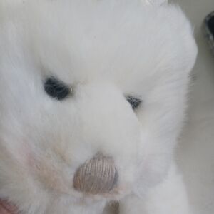 Bridal white teddy bear with vail Russ Very Special Love
